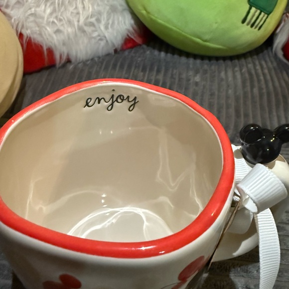 Rae Dunn Disney Mickey Mouse Patterned Mug - Red, Black, and White - Picture 4 of 7